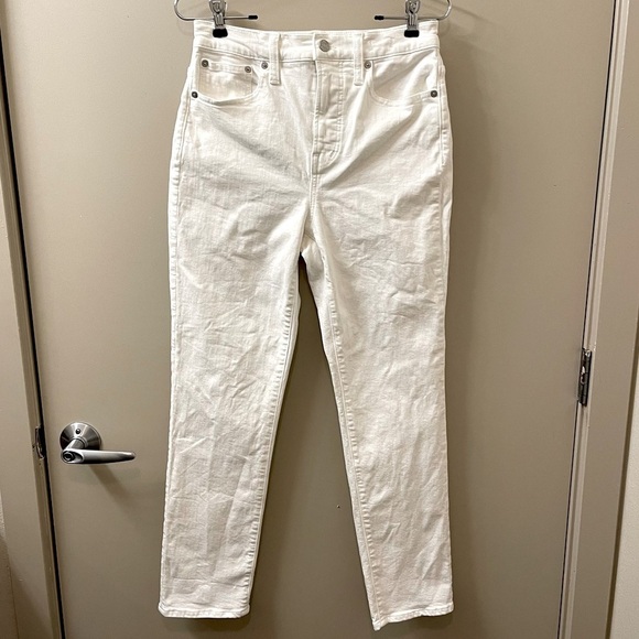 Madewell The Perfect Vintage Jean in white size 26 high rise skinny fall - Picture 3 of 15